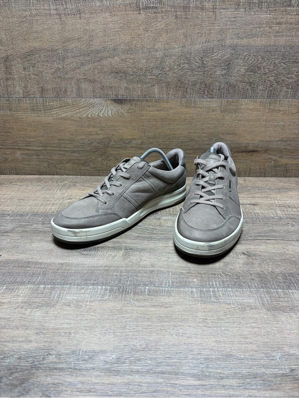 Ecco Men's Lace-Up Sneakers in Taupe